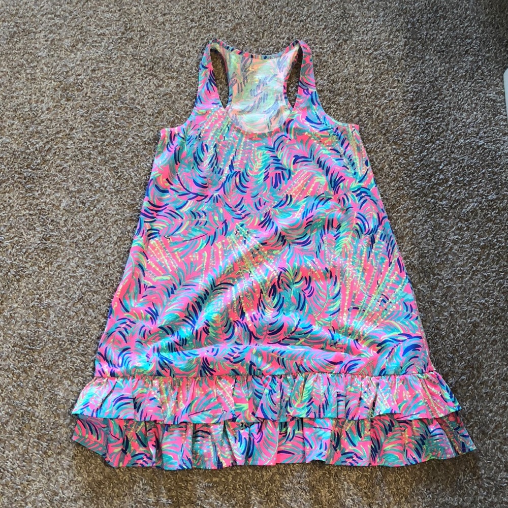 Evangelina Dress in Pink Coco Sunset